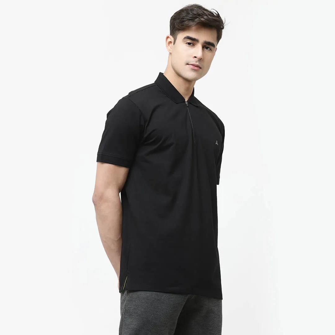 Infinia Men Zipper Polo Tshirt