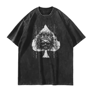Spades Skull Washed T-Shirt