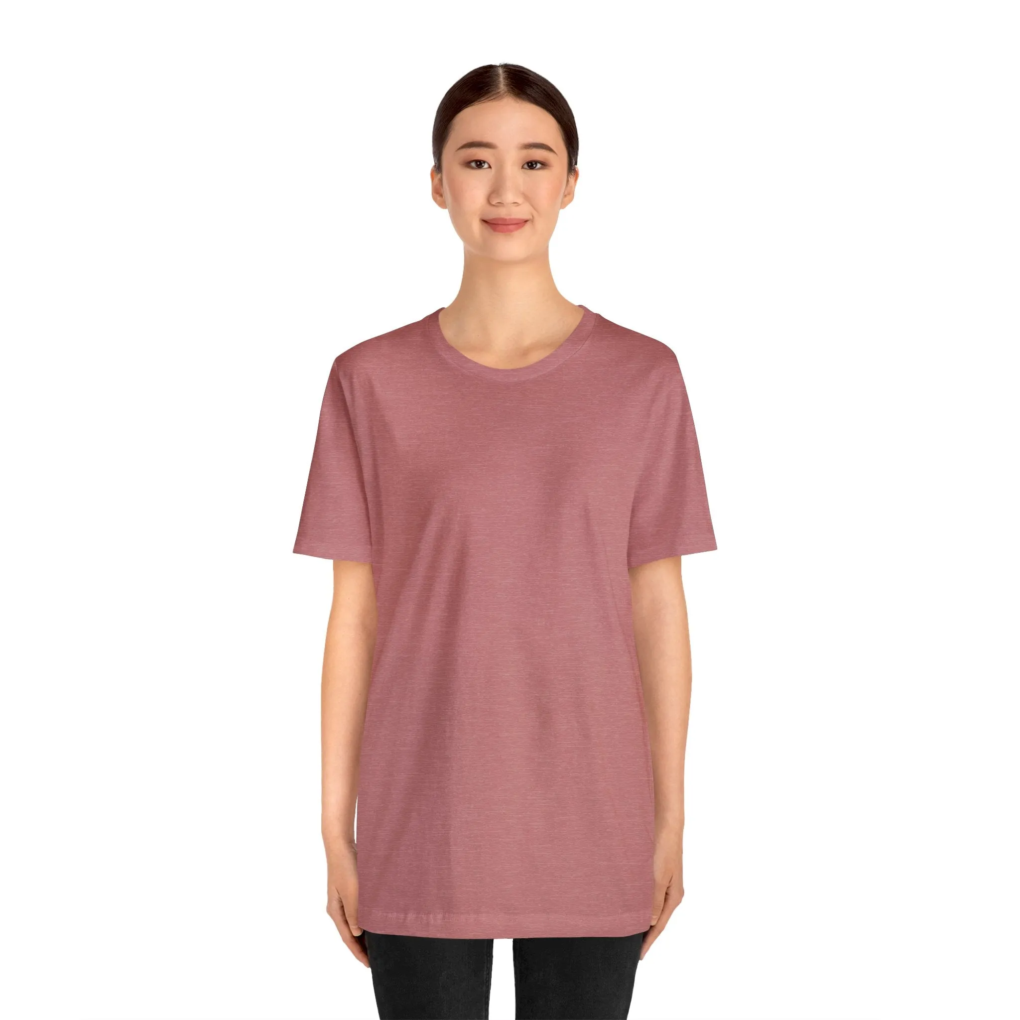 Unisex Jersey Short Sleeve Heather Mauve T Shirt